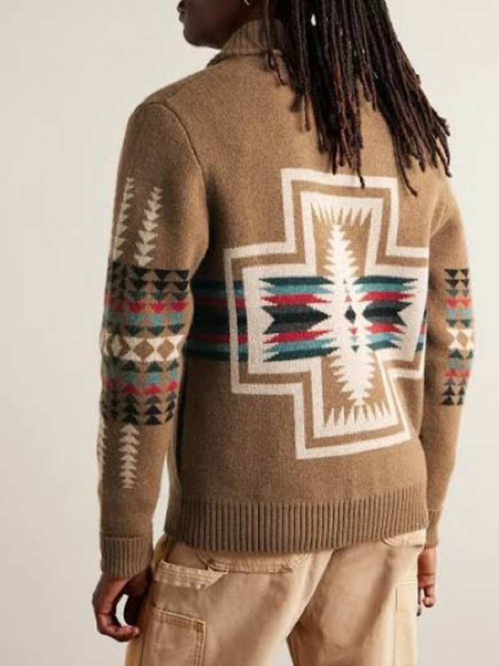 Pendleton Men’s Harding Lambswool Cardigan - Picture 4 of 5